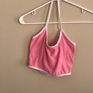 pink baddie crop top
